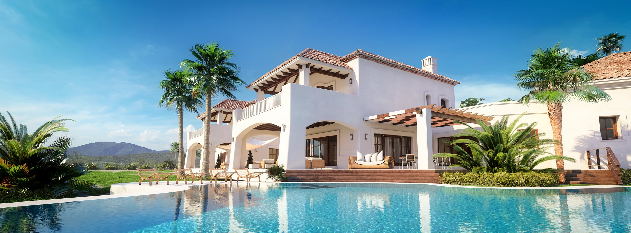 Luxury Mediterranean villa with infinity pool
